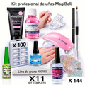 💅 Kit full con todas las herramientas y productos necesarios paras extensiones de uñas 💅